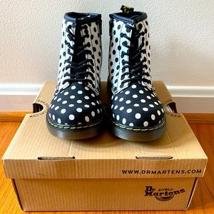 Brand New Canvas Black + White Dr. Martens